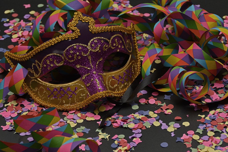 Carnival disco party mask