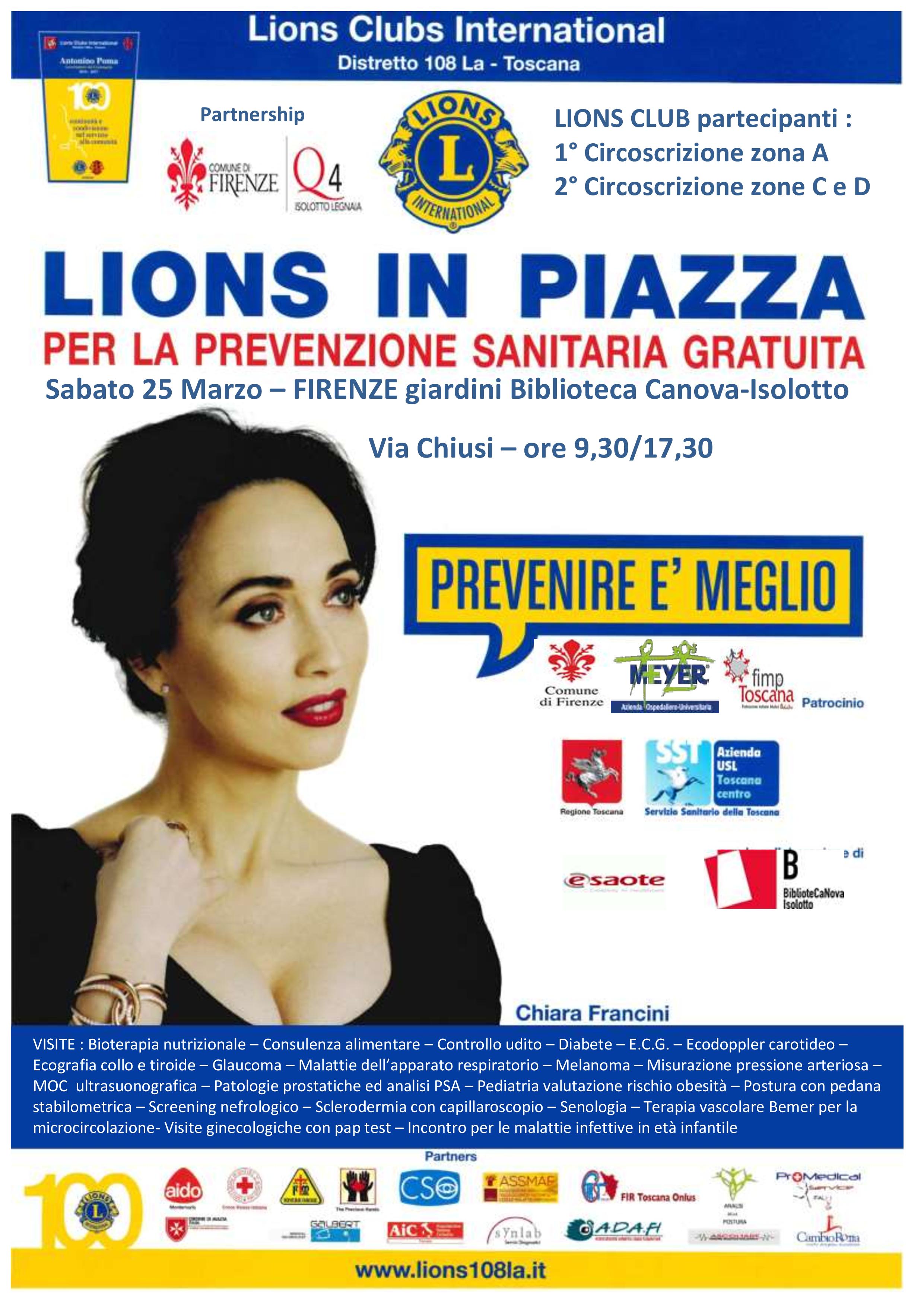 Lions in piazza