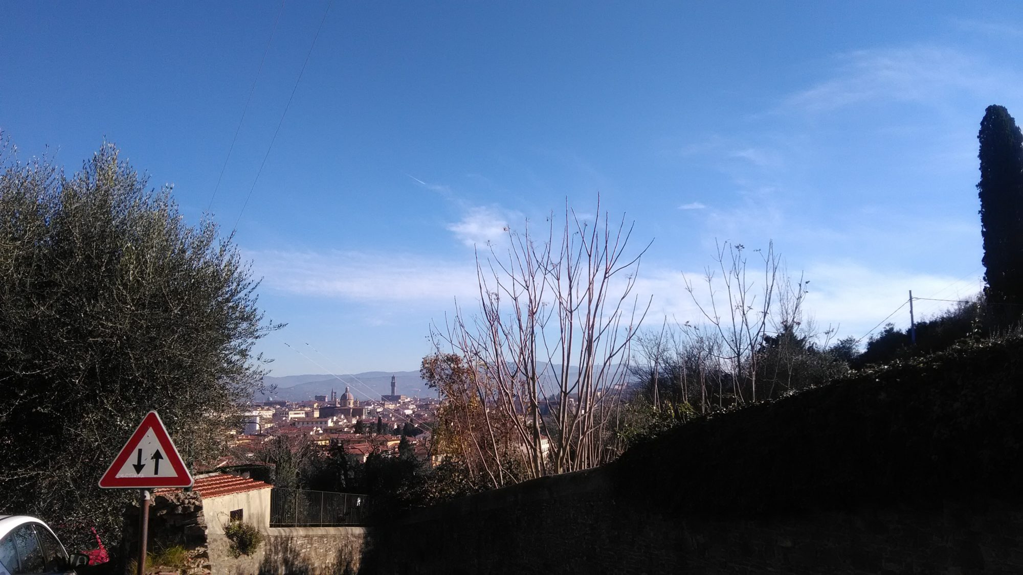 Le campagne di Monte Oliveto appena sopra il parco del Boschetto