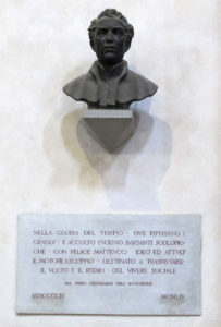 Il Busto di Eugenio Barsanti, sepolto a Santa Croce, Wikipedia