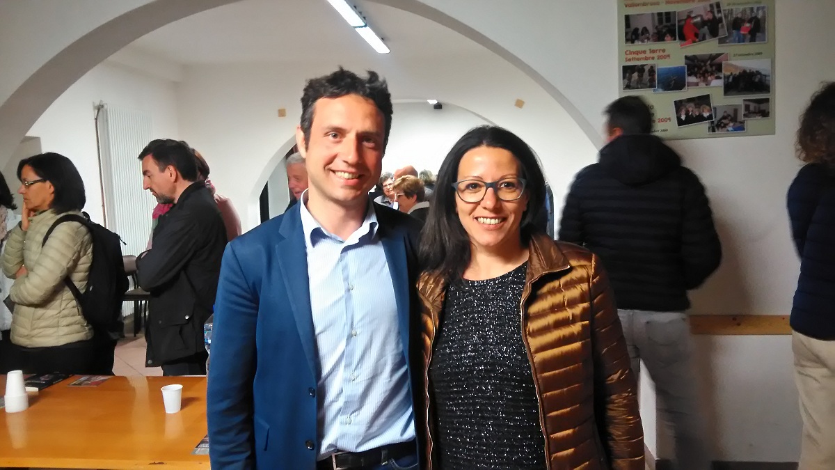 Il presidente di Quartiere 4 Mirko Dormentoni con la presidente Commissione Servizi sociali Ilaria Tesi