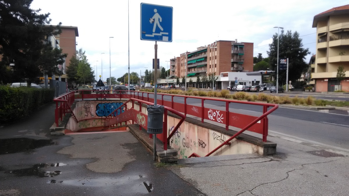 sottopassaggio viale talenti