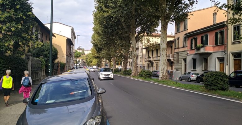 Viale Aleardi- viale Pratolini, immagine d'archivio