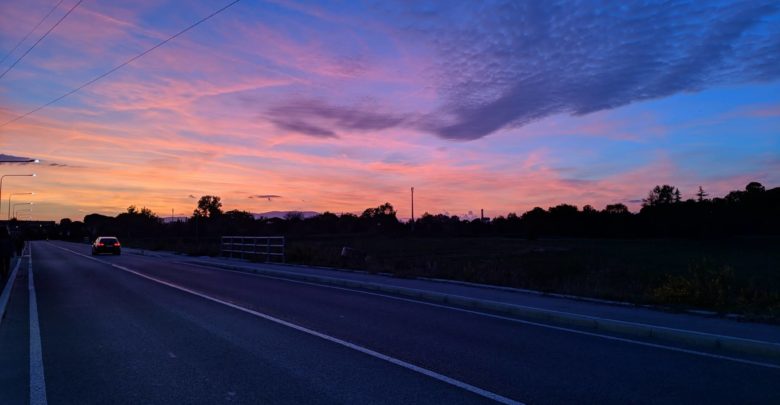 Foto d'archivio IsolottoLegnaia.it, tramonto su Mantignano