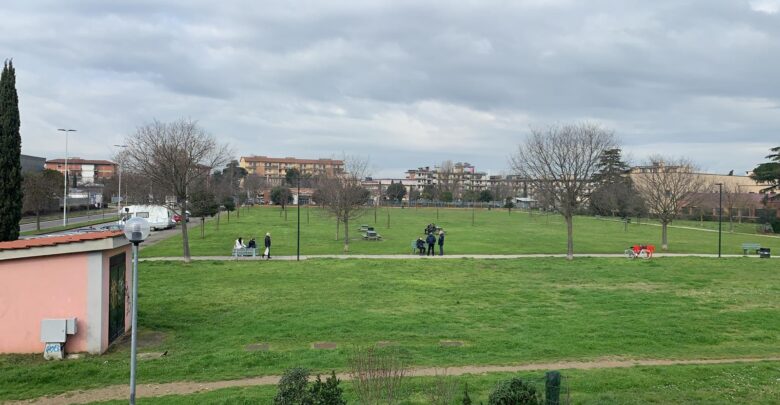 Il  Campone, l'area verde dove si ipotizza la costruzione della chiesa di San Lorenzo a Greve