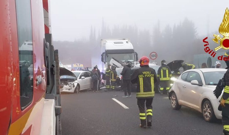 incidente A1 Impruneta Vigili del Fuoco 2