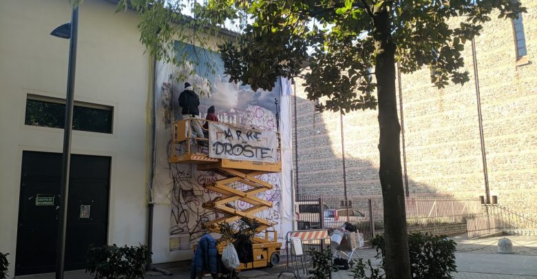 murale Fabiani La Pira piazza dell'Isolotto viale dei Bambini (2)