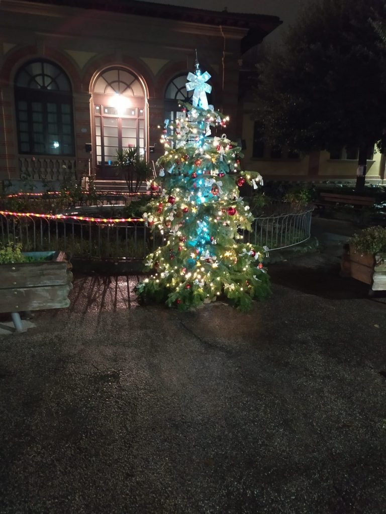 L'albero di Natale di via Bronzino, alla fontana delle tartarughe delle case popolari