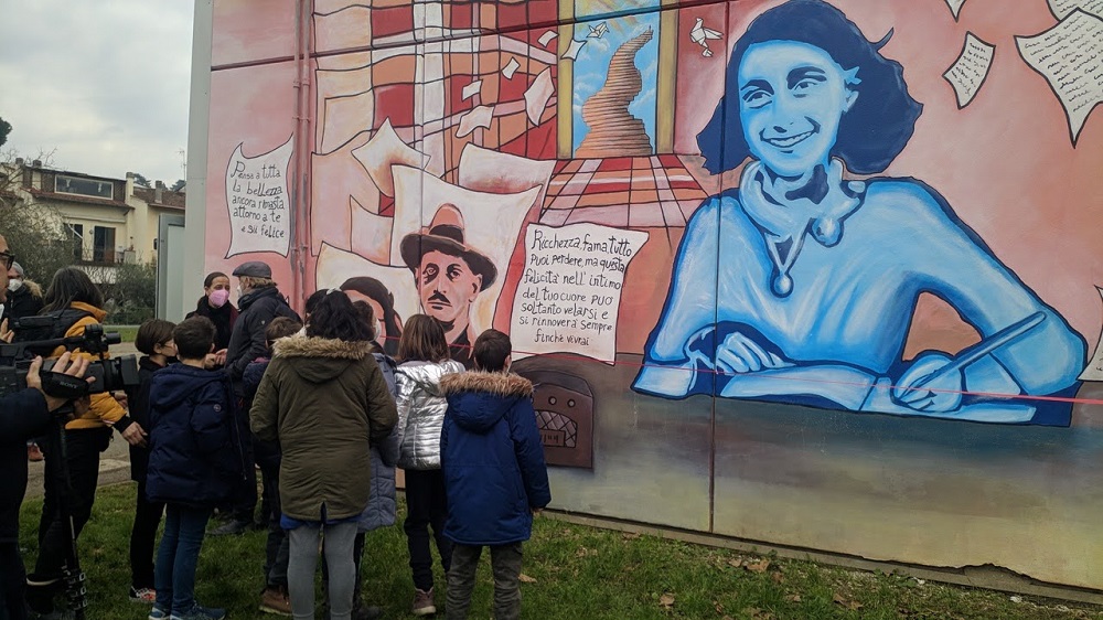 murale anna frank scuola via baldovinetti (4)