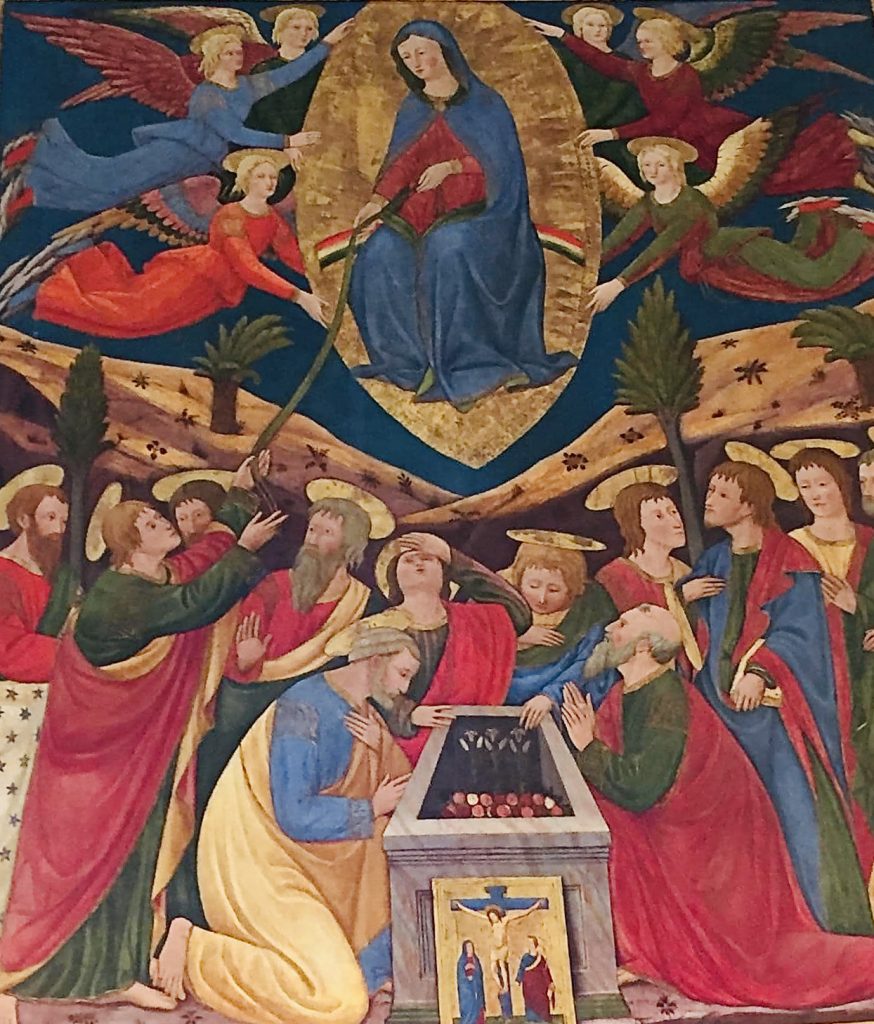Paolo Schiavo (Paolo di Stefano Badaloni), Assunzione della Vergine, 1460 (Foto propria).