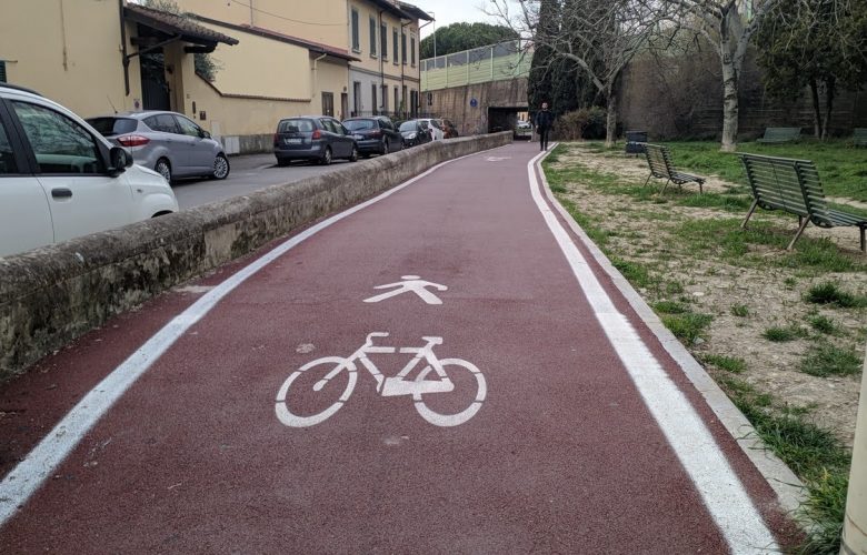 pista ciclabile via lunga sottopasso