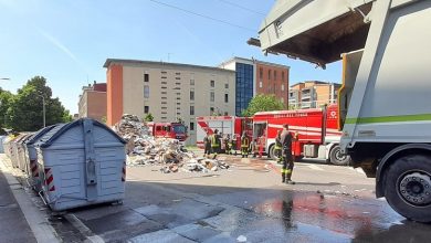 incendio camion Alia piazzetta Sansepolcro 3
