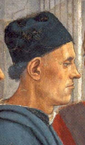 Filippino Lippi, Ritratto di Luigi Pulci, Cappella Brancacci.