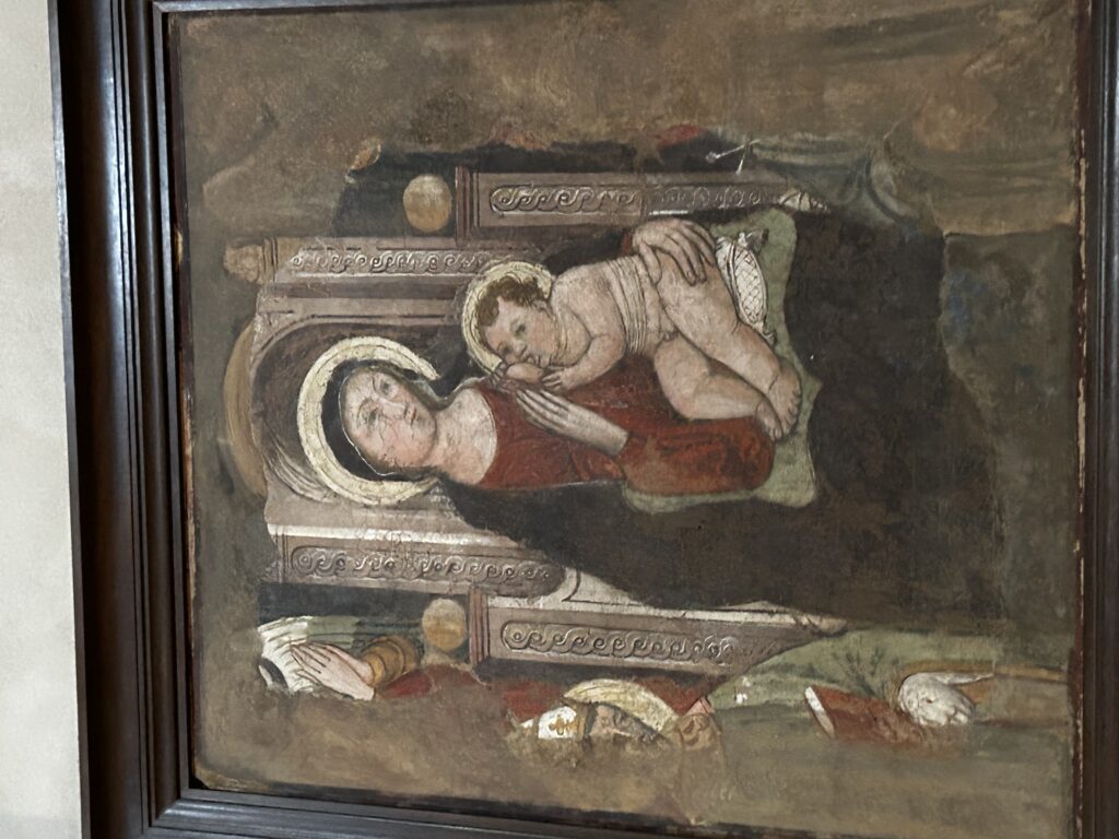 Maestro di Signa, Madonna col Bambino e Angeli ( "Madonna del latte"), secolo XV, chiesa di San Lorenzo a Greve.