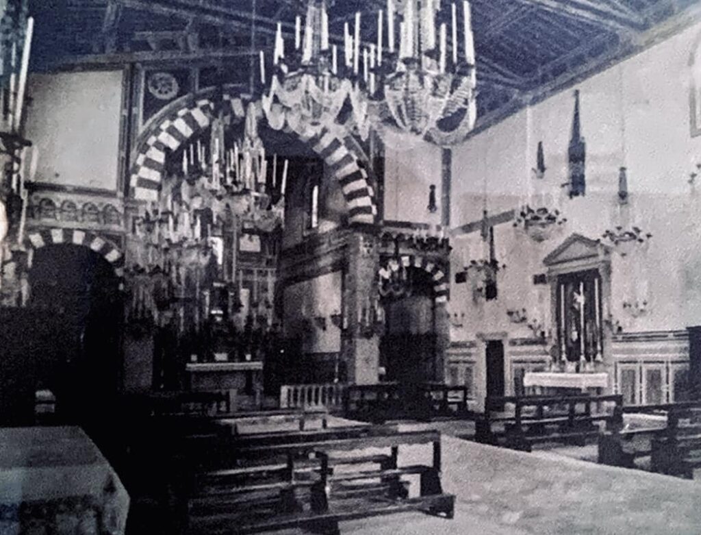 La chiesa di Santa Maria a Greve dopo i restauri commessi da Don Cioppi negli anni Venti (Foto, Archivio Pulman, Scandicci).