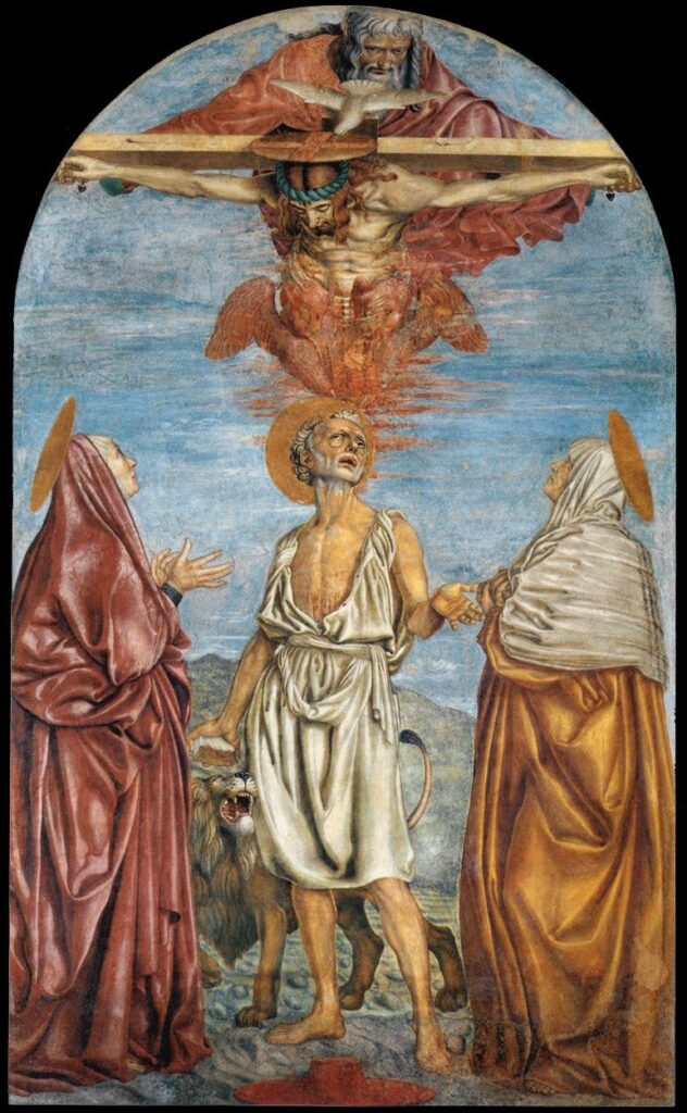 Andrea del Castagno, Visione di San Girolamo, scoperta dalla ditta Benini.