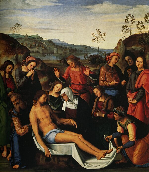 Perugino, Compianto sul Cristo morto, Firenze, Galleria Palatina.